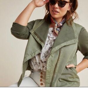 Marrakech Olive Green Women's Jacket - size 3X